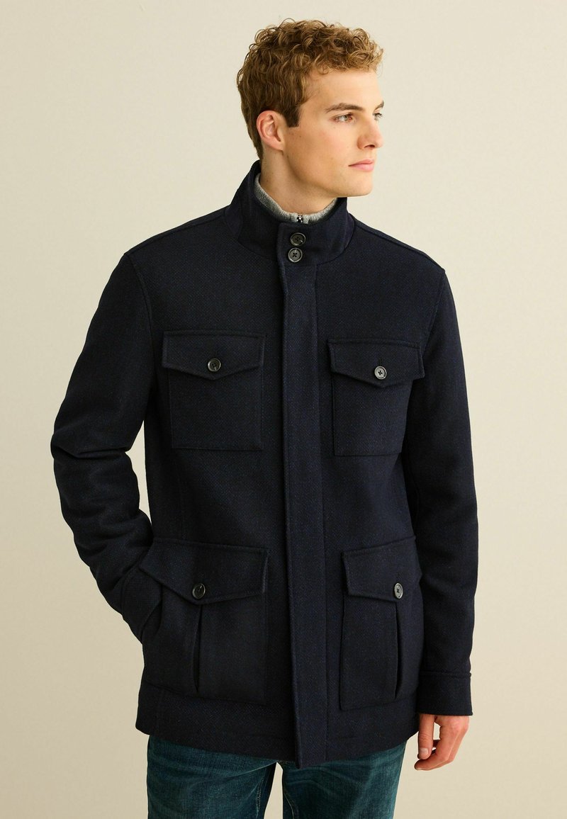 Next FOUR POCKET FUNNEL NECK STANDARD Light jacket navy blue/blue