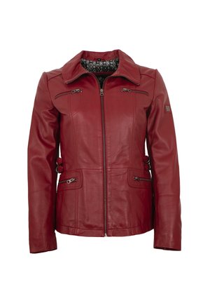 HANNAH - Lederjacke - rot