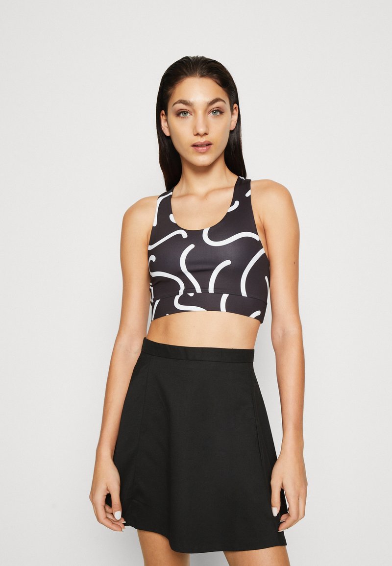 Monki Top black/white/schwarz Zalando.ch