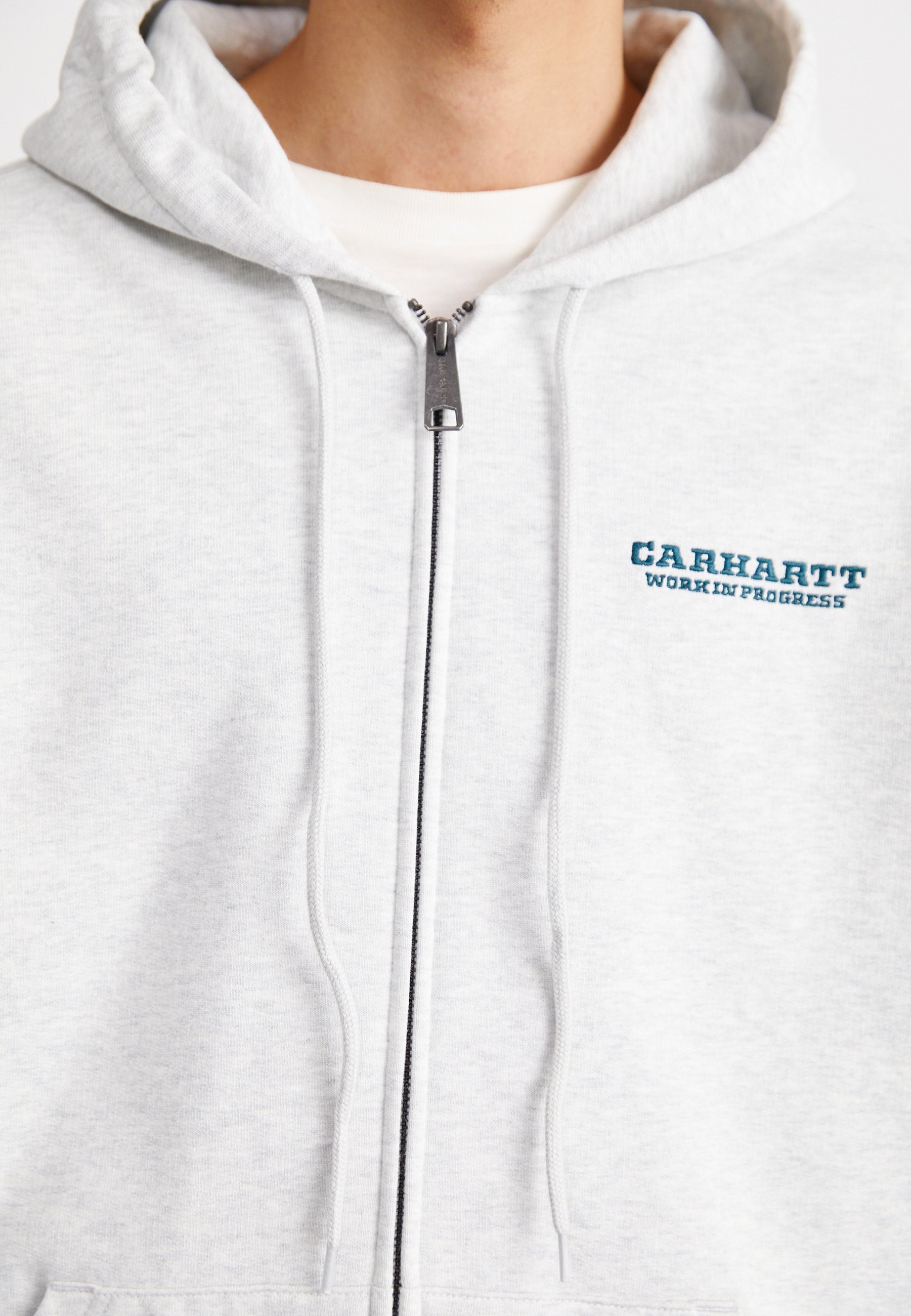 スウェット・トレーナー CARHARTT WIP 'Runaway' hoodie Gray Carhartt WIP HOODED RUNAWAY - Zip-up sweatshirt - ash