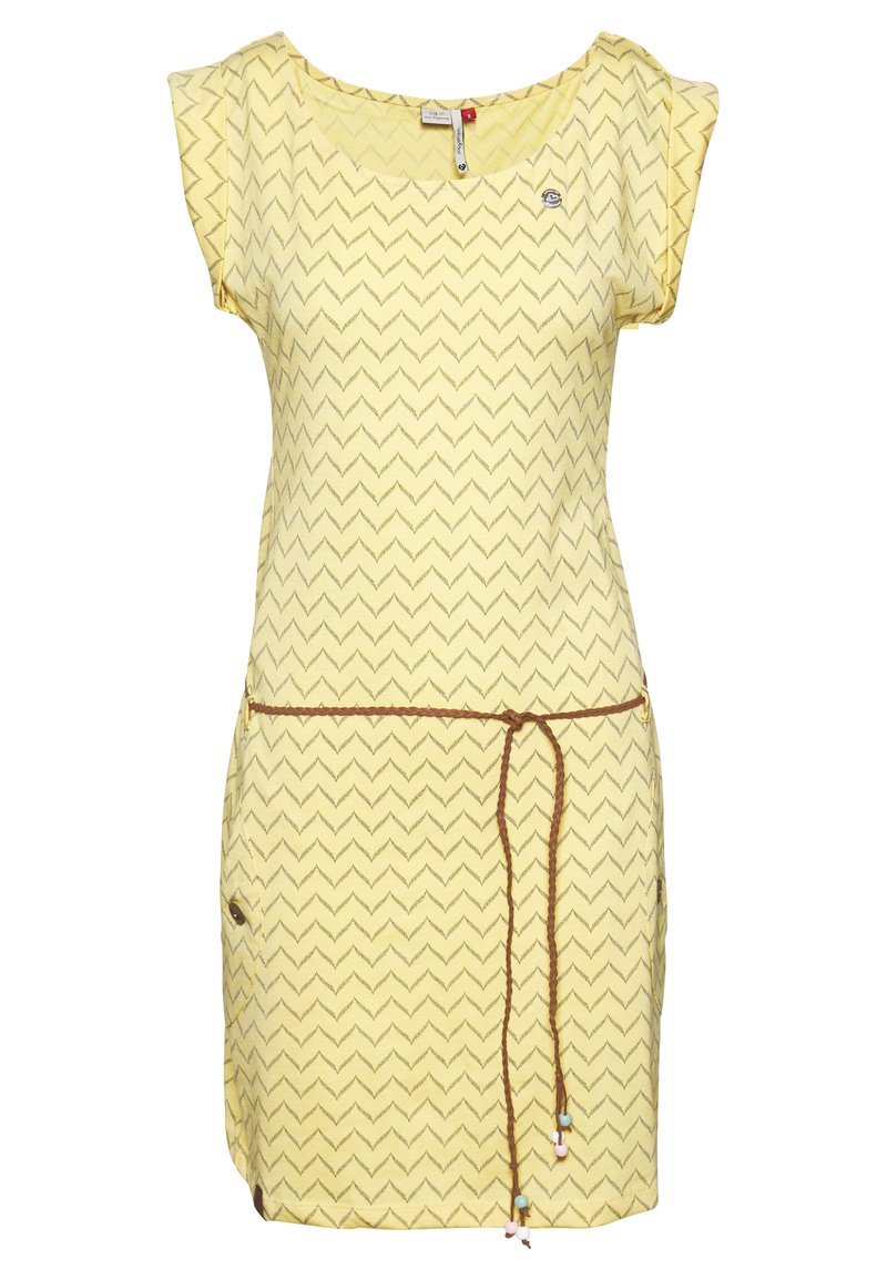 Ragwear TAG ZIG ZAG - Etuikleid - yellow