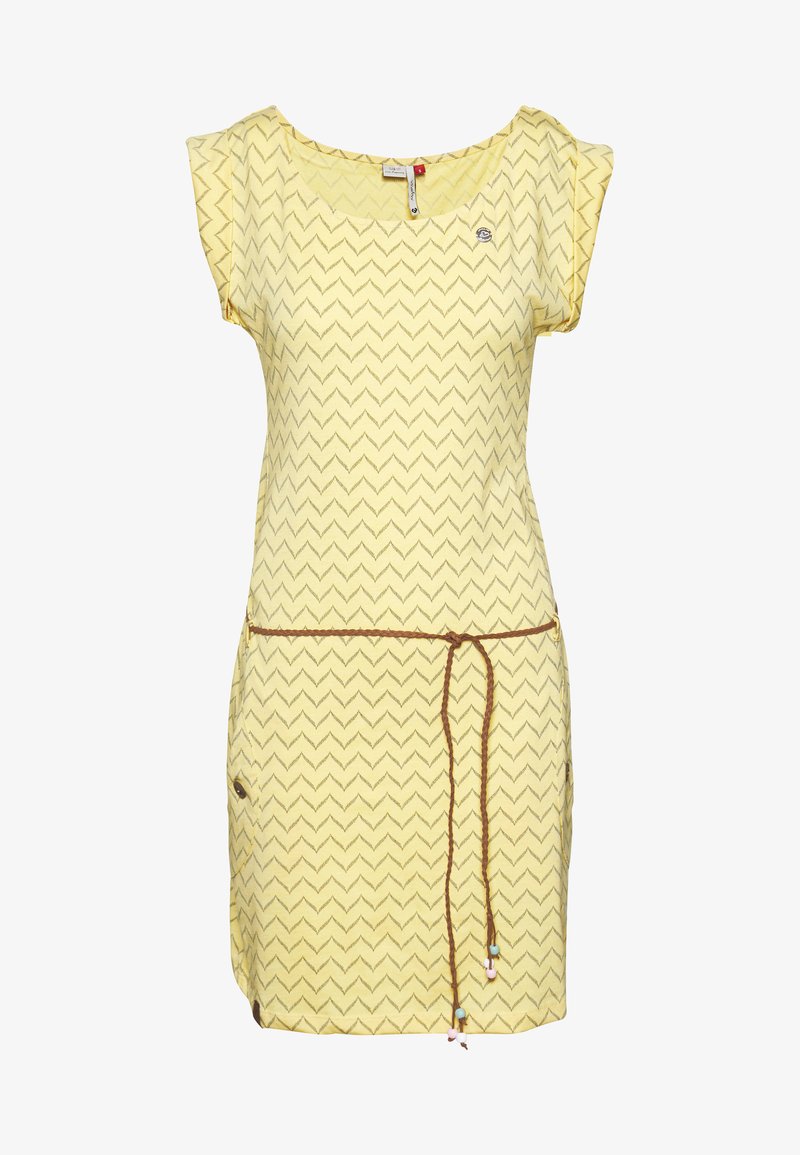 Ragwear TAG ZIG ZAG - Etuikleid - yellow
