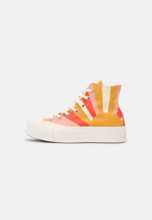 CHUCK TAYLOR ALL STAR LIFT - Sneakers hoog - sunflower gold/bright poppy/pink quartz