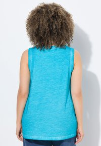 Ulla Popken MANDALA MOTIF TANK - Top - deep aqua