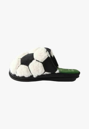 Next FOOTBALL REGULAR FIT - Pantofole - black white