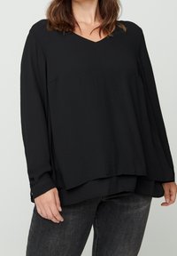 Zizzi Blus - black