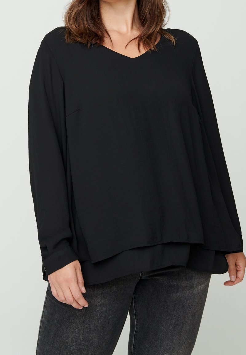 Zizzi Blus - black