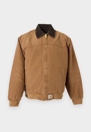 Carhartt WIP, OG SANTA FE JACKET - Лятно яке - wip h brown / tobacco stone canvas
