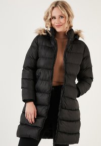 REGULAR FIT - Talvemantel - black