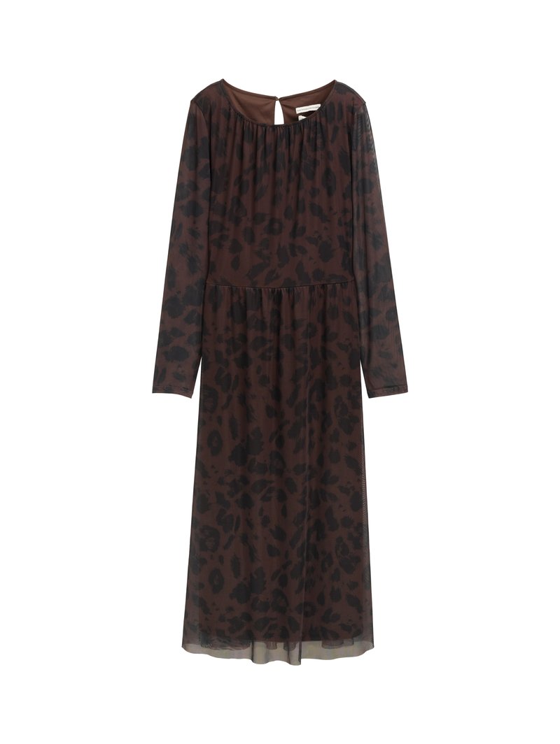 Tom Tailor Maxi-jurk donkerbruin