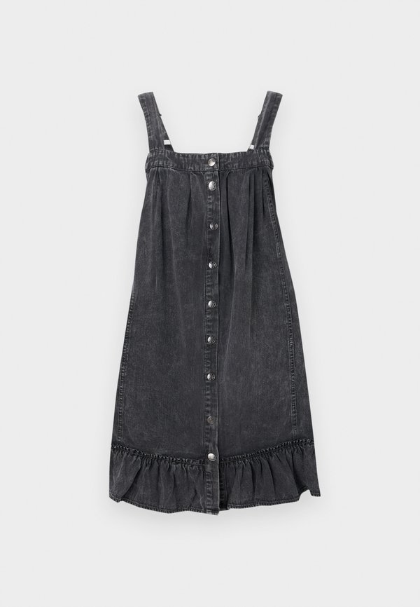 NMOREGON ACID SHORT DRESS BL - Denim dress3