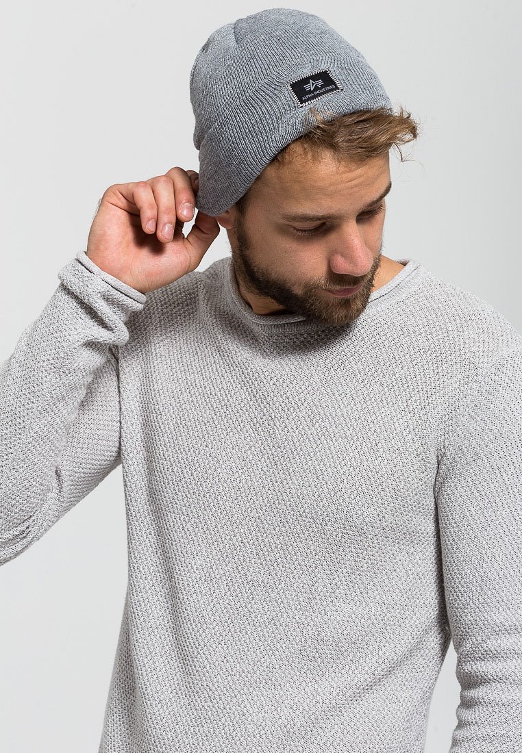 Alpha Industries X-fit Beanie Unisex – Dicke Wintermütze Mit Umschlag & Gesticktem Logo | One Size Aus 100% Acryl
