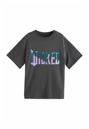 T-shirt con stampa - charcoal grey wicked