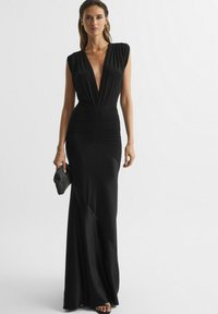 Reiss REGULAR FIT - NOA - Jerseykjole - black