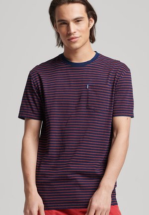 T-shirt imprimé - dark indigo americana red