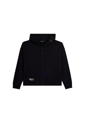FELPA CROPPED  ZIP  MST - Sweat zippé - black