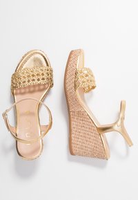 Unisa High heeled sandals - gold-coloured