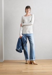 Marc O'Polo LONG SLEEVE BOAT NECK - Ilgarankovis viršutinės dalies drabužis - light granite melange