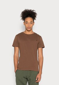 Replay CREW TEE 3 PACK - T-shirt básica - brown/aviator blue/white