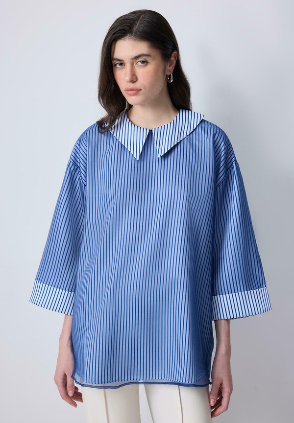 STRIPED WITH GARNISH - Bluse