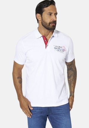 Jan Vanderstorm, JAN VANDERSTORM DOPPELPACK POLOSHIRT DAGFINN - Poloshirt - weiß blau