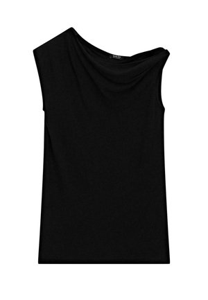 Massimo Dutti ASYMMETRIC  - Débardeur - black