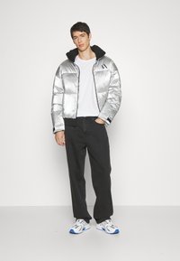 Armani Exchange BLOUSON JACKET - Zimska jakna - silver-coloured