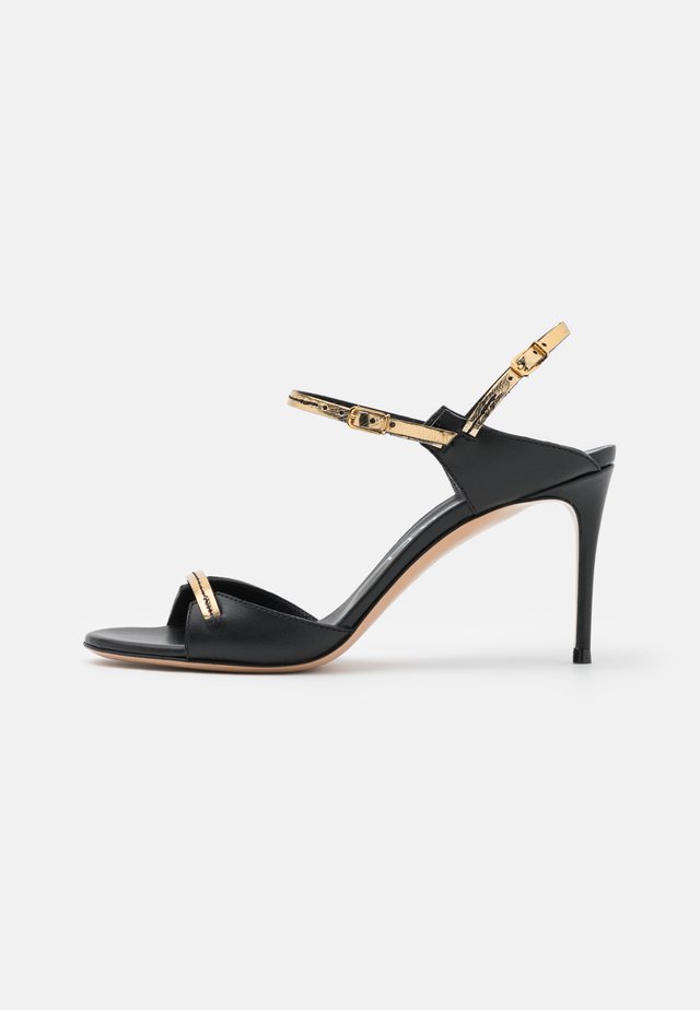 JEANNE STILETTO - Sandaler - florence nero/oro
