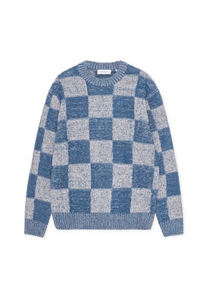Les Deux, CHECK - Пуловер - dark denim blue