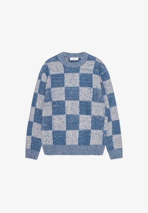Les Deux, CHECK - Пуловер - dark denim blue