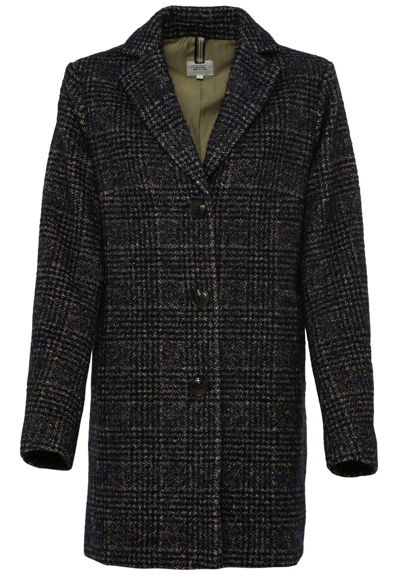 Camel Active Kurzmantel Check Navy Dunkelblau Zalando De