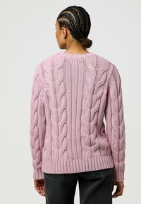 Wrangler LONG SLEEVE CABLE CREW - REGULAR FIT - Trui - keepsake lilac