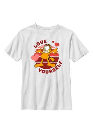 Henry Tiger GARFIELD VALENTINES DAY SELF LOVE - T-shirt imprimé - white