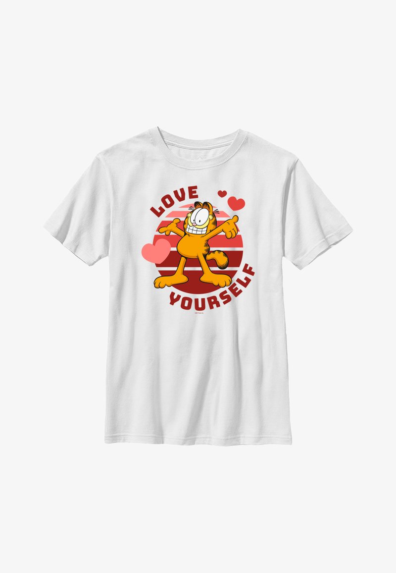 Henry Tiger GARFIELD VALENTINES DAY SELF LOVE - T-shirt imprimé - white