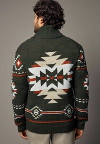 Next REGULAR FIT PATTERN SHAWL - Neuletakki - green navajo style