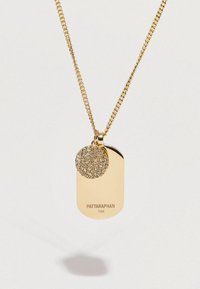 PAVÉ TAGGED ID NECKLACE UNISEX - Kaulakoru - yellow gold-coloured