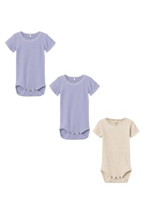 3-ER STÜCK SET NBFKAB - Body - dunkelblau-beige