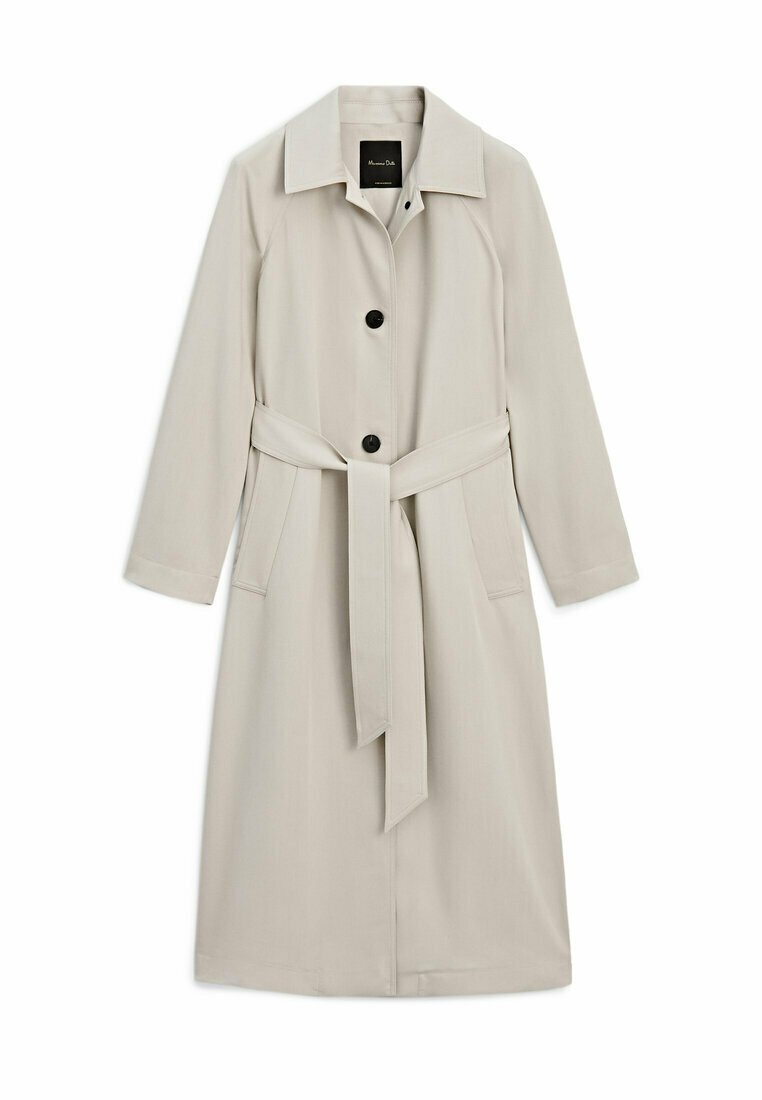 Massimo Dutti FLOWING - Trenchcoat - mottled beige/beige - Zalando.de