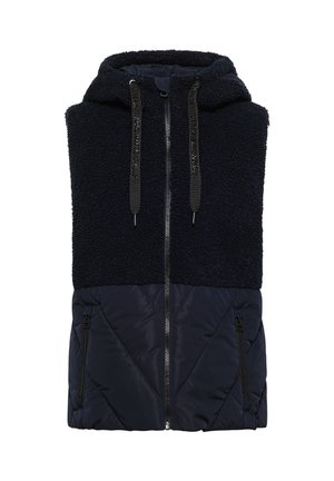 Cecil, TEDDY-WESTE MIT STEPPTEIL UND ZIPPER - Veste sans manches - dark navy blue