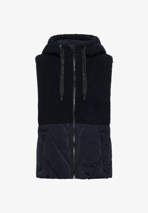 Cecil, TEDDY-WESTE MIT STEPPTEIL UND ZIPPER - Veste sans manches - dark navy blue