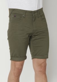 Koroshi STRETCH STRET - Džinsiniai šortai - verde   green