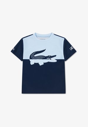 Lacoste, GRAPHIC SPORT TEE - Тениска с щампа - marine