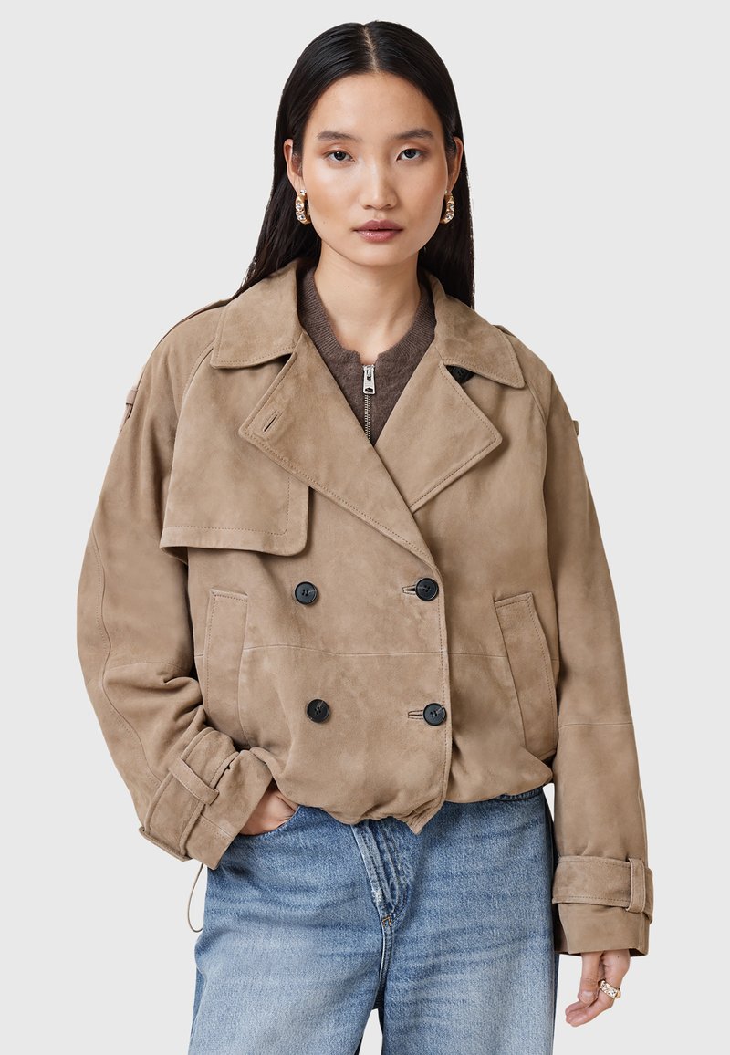 AllSaints REYA CROPPED  - Blazer - greige brown