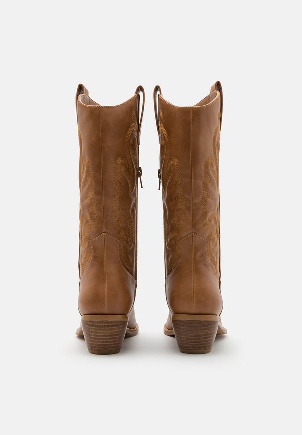Cowboy/Biker boots - cognac3