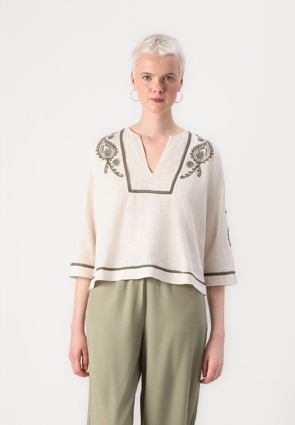 VIJOSLA V NECK - Blouse - birch