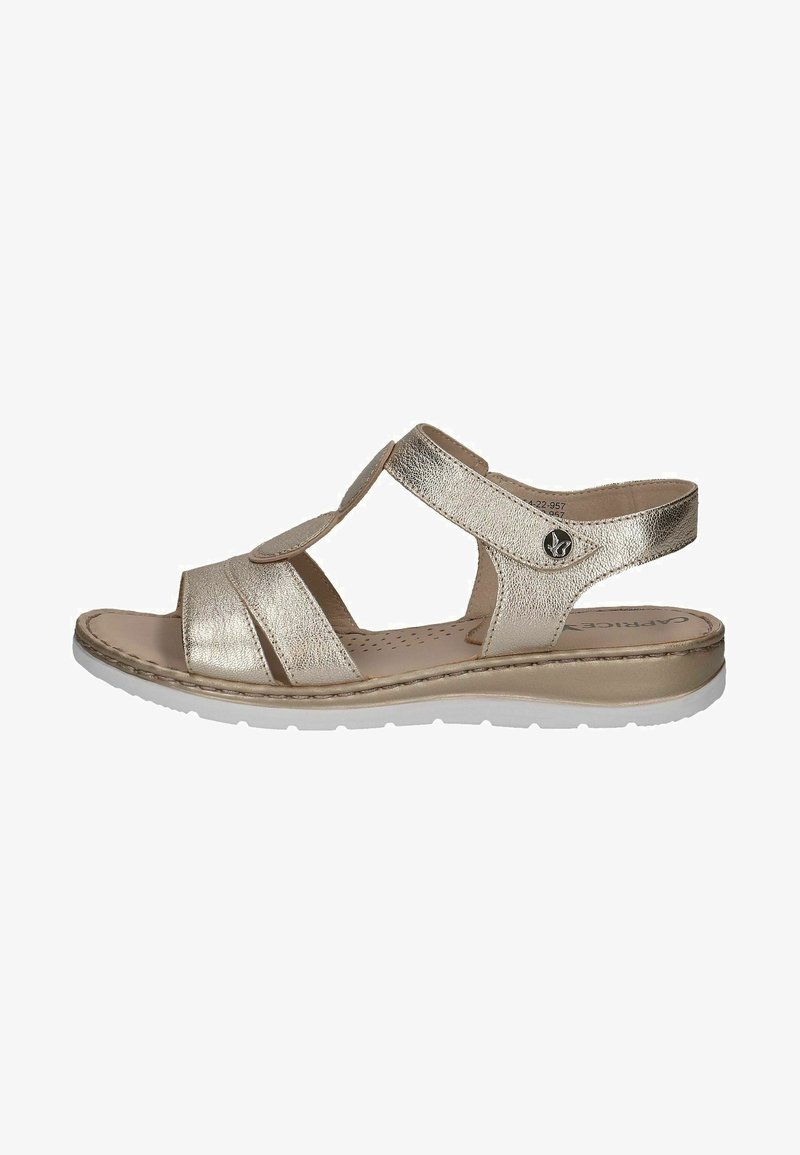 Caprice Sandali s polno peto - platin met co