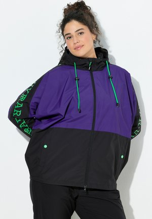 FUNKTIONS KAPUZE FLEDERMAUS-ÄRMEL  - Chaqueta de entretiempo - Purple