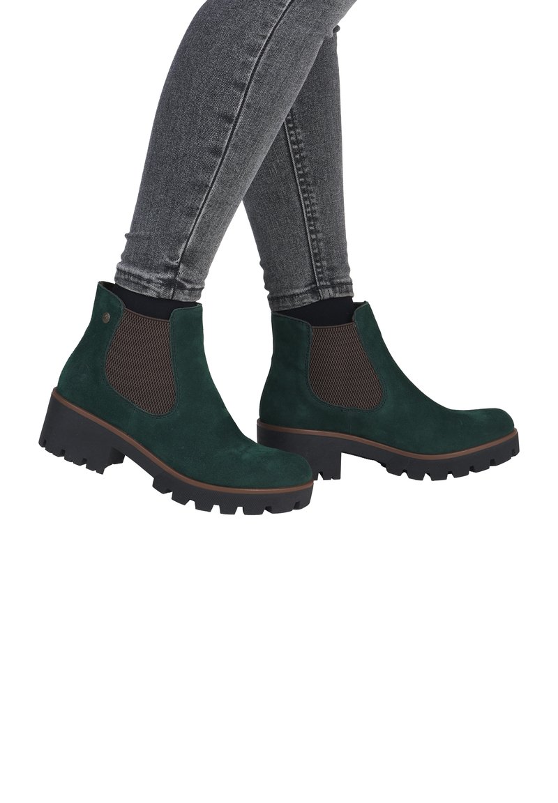 Rieker Bottines à plateau - vert