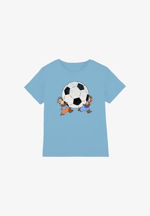 Disney, CHIP N DALE FOOTBALL UNISEX - Print T-shirt - light blue