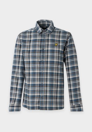 Lyle & Scott, OFFSET CHECK - Риза - aegean blue